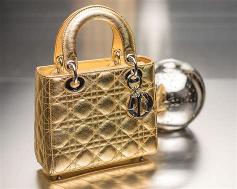 lady dior bag gold